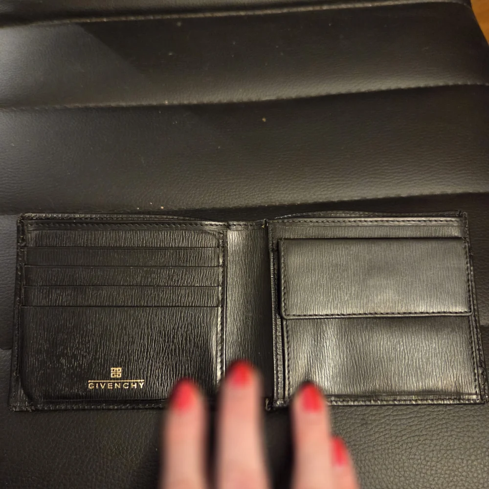 Black Leather Givenchy Gentleman Bifold Wallet